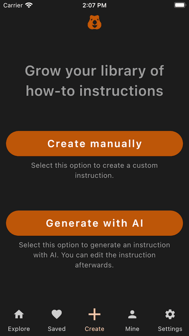 Generate recipes with AI in the Quokkit app